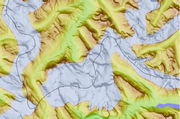 Surf breaks located close to Mount Scott (Canada)