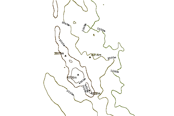 Mountain peaks around Mount Segers