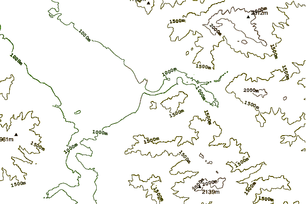 Mountain peaks around Mount Sentinel