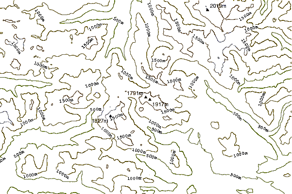 Mountain peaks around Mount Septimus