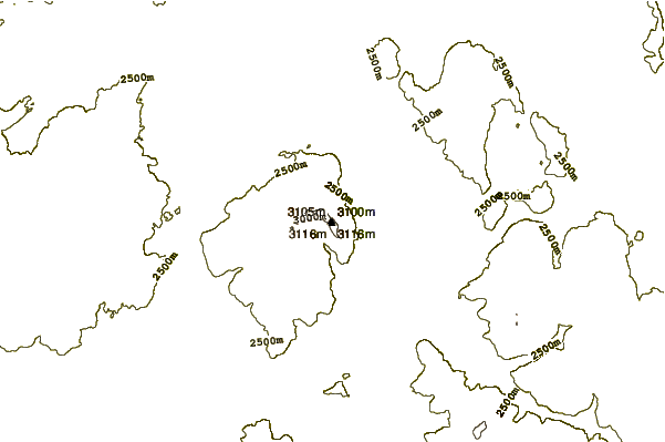 Mountain peaks around Mount Sheridan