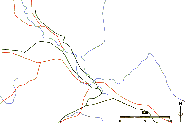 Roads and rivers around Mount Si