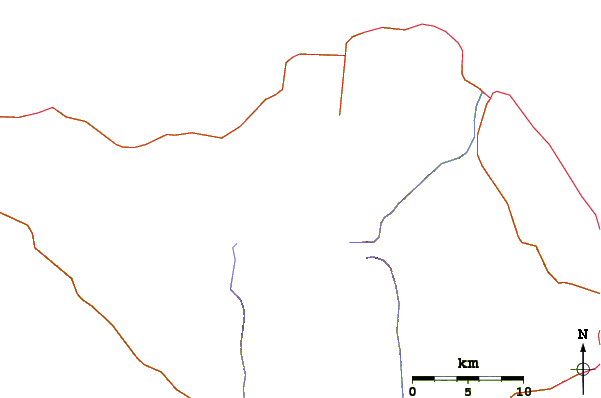 Roads and rivers around Mount Silisili