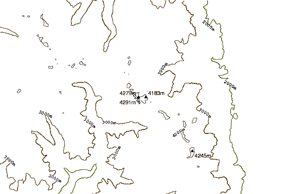 Mountain peaks around Mount Sill