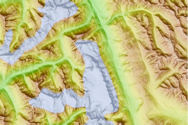 Surf breaks located close to Mount Sir Donald