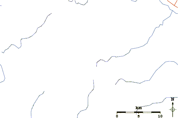 Roads and rivers around Mount Soematsu