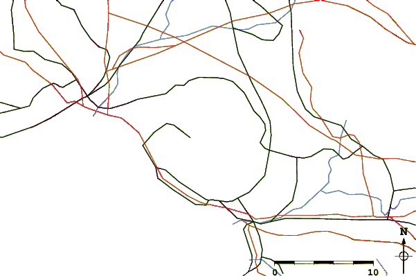 Roads and rivers around Mount Somma