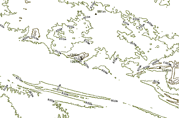 Mountain peaks around Mount Sonder