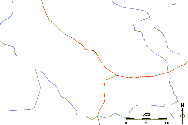 Roads and rivers around Mount Song or Song Shan (嵩山)