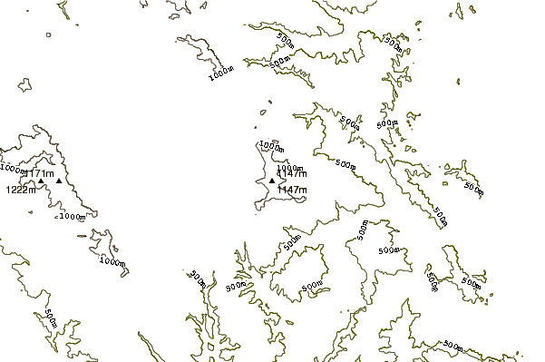 Mountain peaks around Mount Stakes