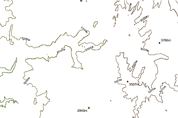 Mountain peaks around Mount Starr King (California)