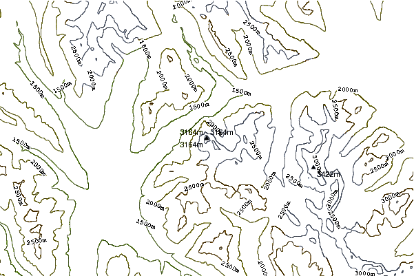 Mountain peaks around Mount Stephen