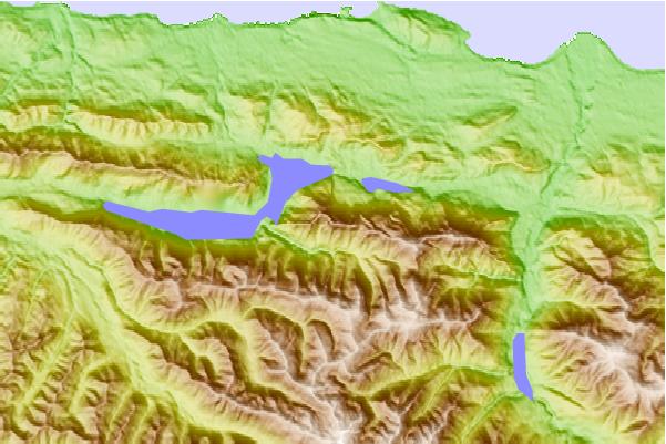 Surf breaks located close to Mount Storm King