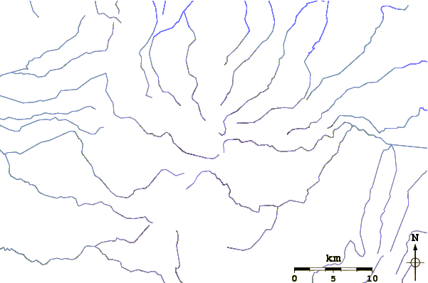 Roads and rivers around Mount Suckling