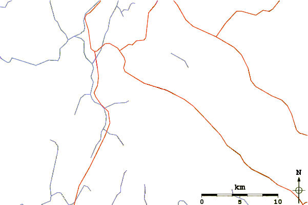 Roads and rivers around Mount Sunapee