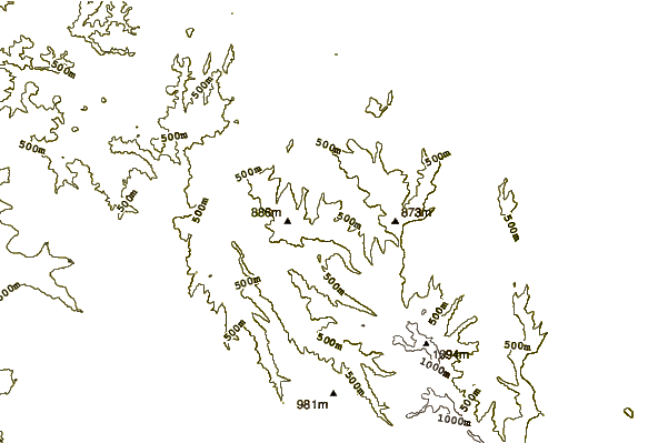 Mountain peaks around Mount Superbus