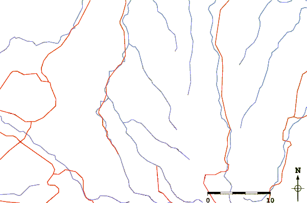 Roads and rivers around Mount Superbus