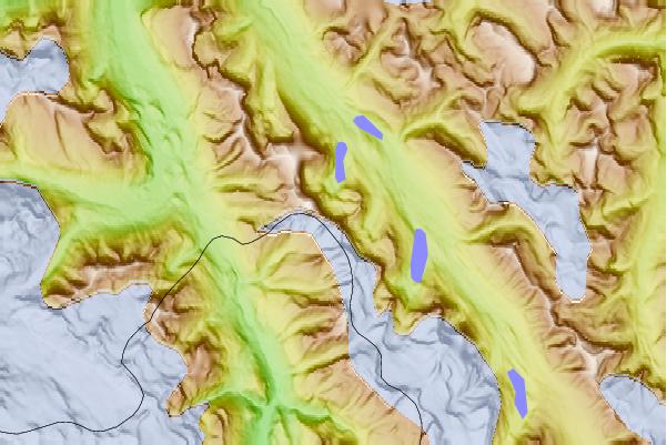 Surf breaks located close to Mount Synge