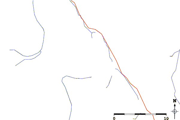 Roads and rivers around Mount Synge