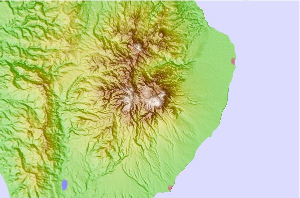 Surf breaks located close to Mount Talinis