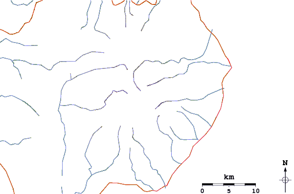 Roads and rivers around Mount Talinis