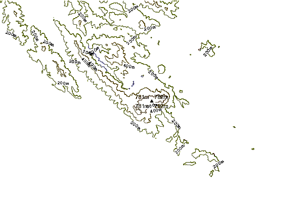 Mountain peaks around Mount Tamalpais