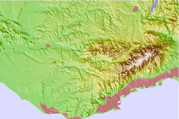 Surf breaks located close to Mount Tanjō