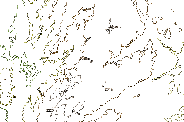 Mountain peaks around Mount Tate (New South Wales)