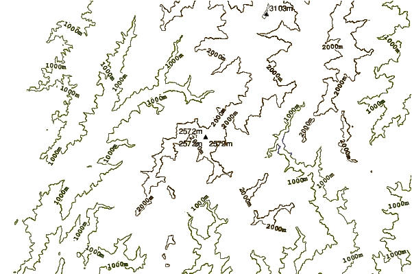 Mountain peaks around Mount Tekari