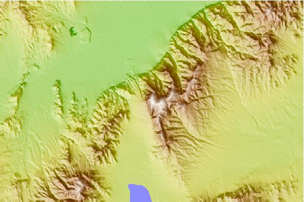 Surf breaks located close to Mount Tenabo