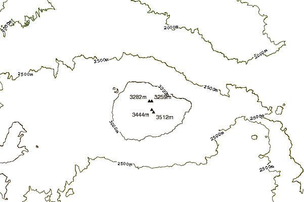 Mountain peaks around Mount Tendürek