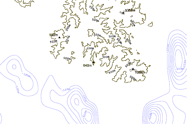 Mountain peaks around Mount Tengu (Samani)