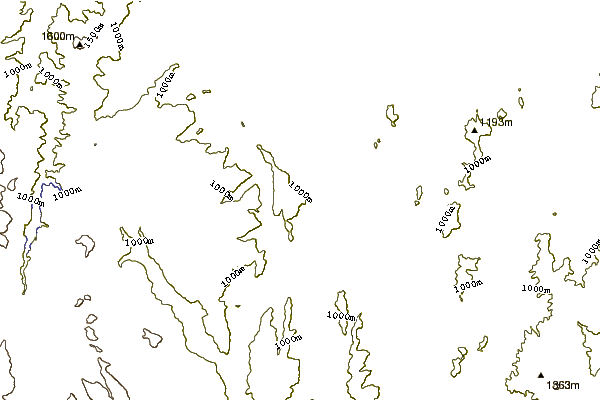 Mountain peaks around Mount Tennent