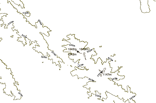 Mountain peaks around Mount Thayer