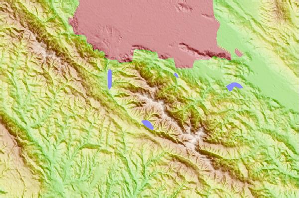 Surf breaks located close to Mount Thayer