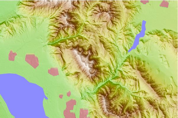 Surf breaks located close to Mount Timpanogos