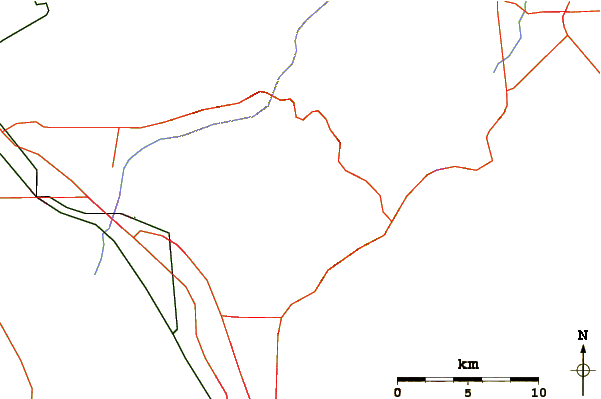 Roads and rivers around Mount Timpanogos