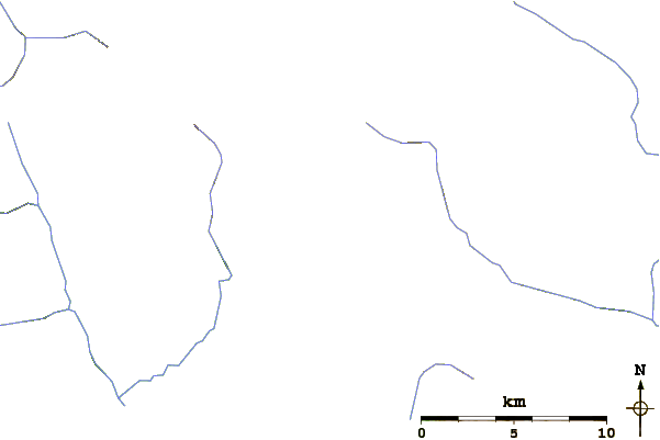 Roads and rivers around Mount Tinniswood