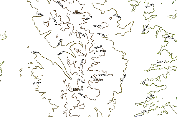 Mountain peaks around Mount Toll