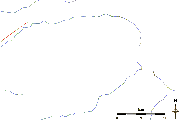 Roads and rivers around Mount Tom (Washington)