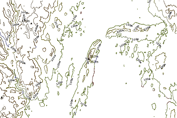 Mountain peaks around Mount Tom (Massachusetts)