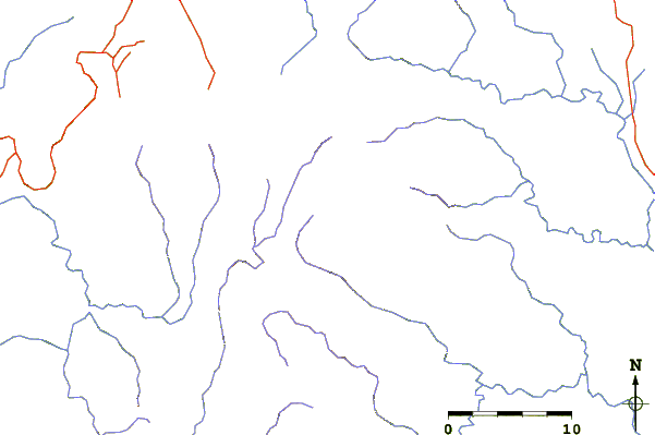 Roads and rivers around Mount Tomanivi