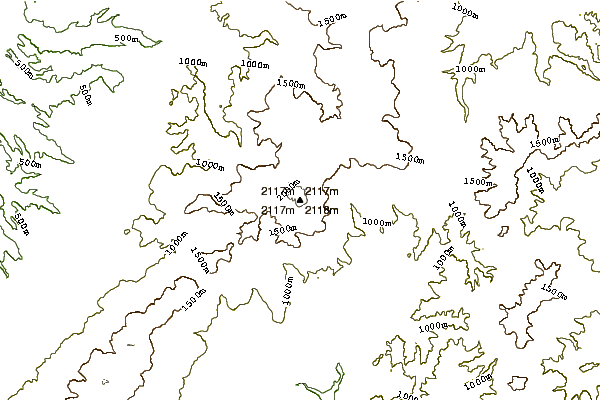 Mountain peaks around Mount Tomuraushi (Daisetsuzan)