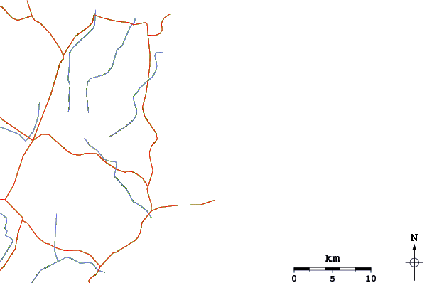 Roads and rivers around Mount Tongkoko