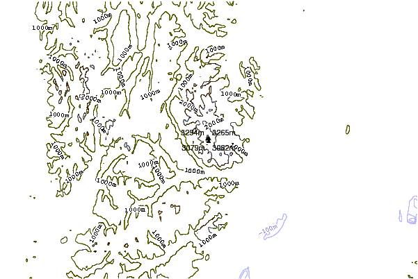 Mountain peaks around Mount Torbert