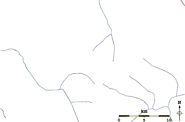 Roads and rivers around Mount Torment