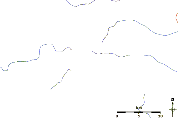 Roads and rivers around Mount Tottabetsu