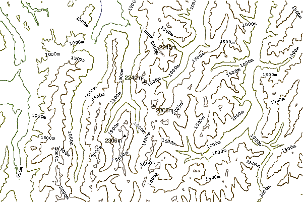 Mountain peaks around Mount Travers