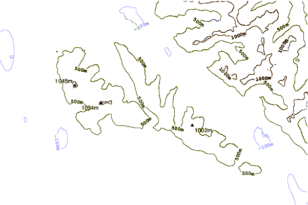 Mountain peaks around Mount Troy