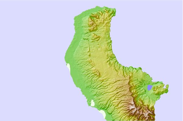 Surf breaks located close to Mount Tukosmera